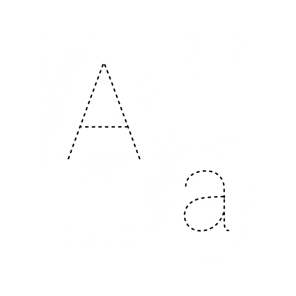 Alphabet Handwriting Practice: letter A