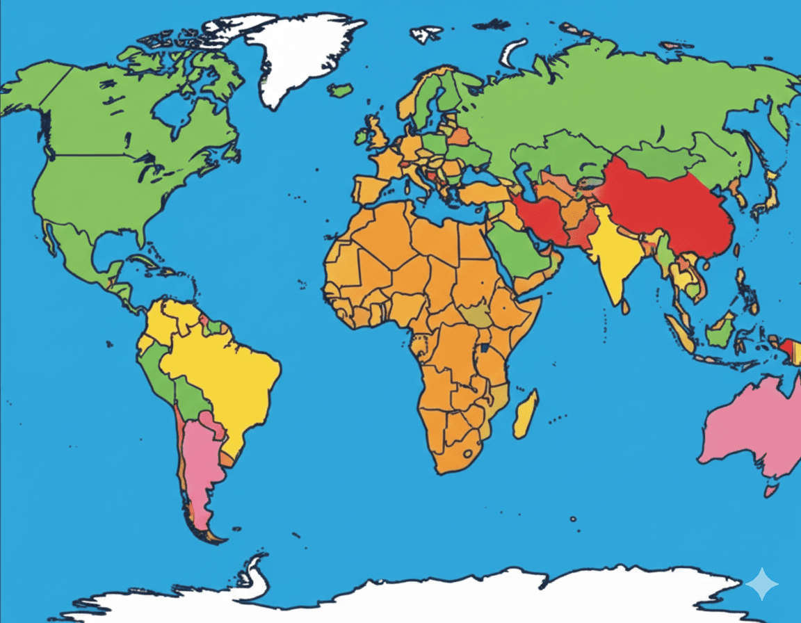 World Countries Map: world map